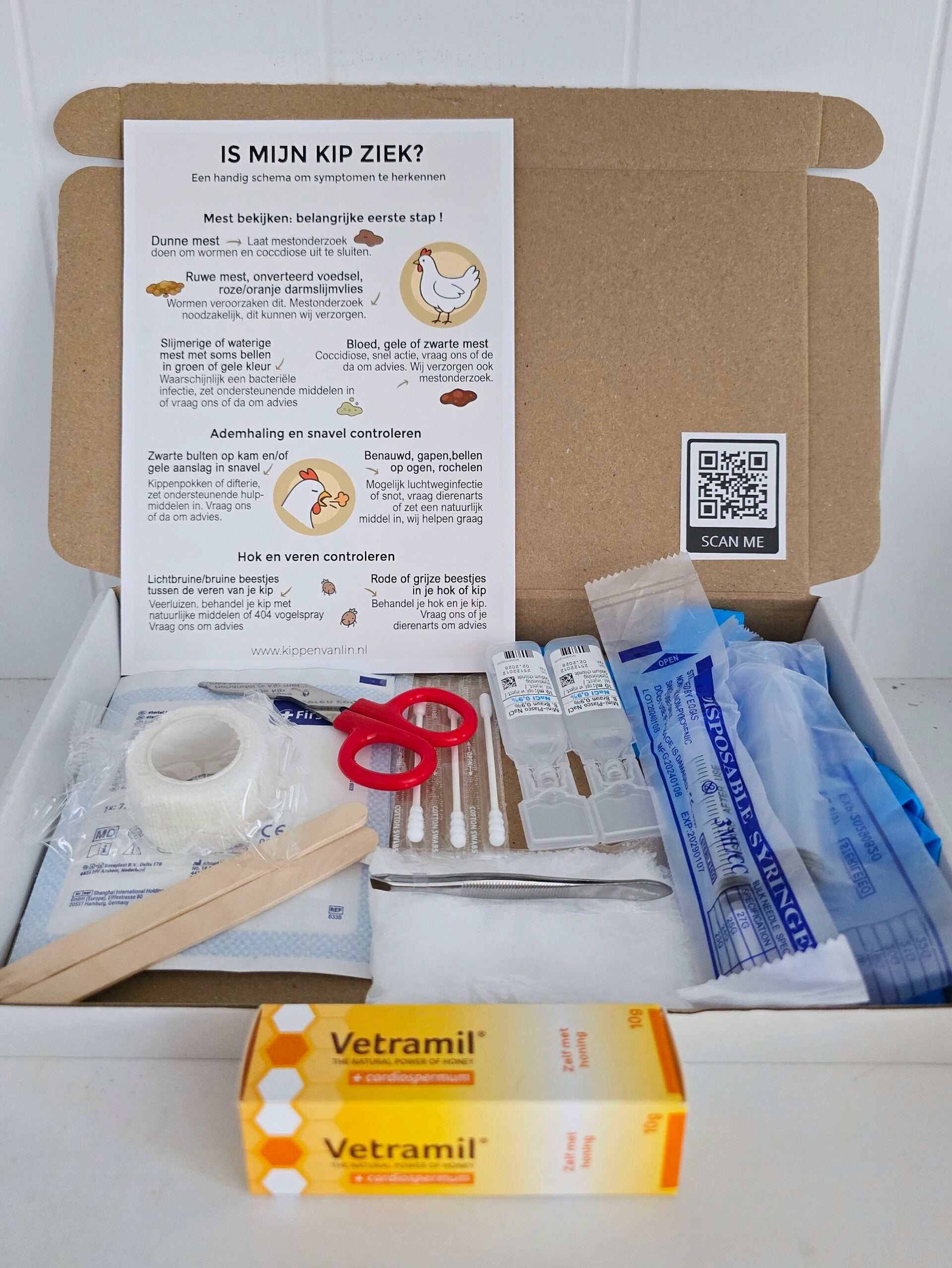 EHBO pakket voor kippen
