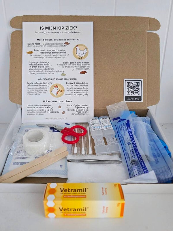 EHBO pakket voor kippen