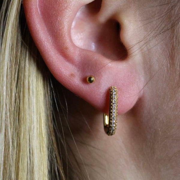 Classic Oval Hoop Goud
