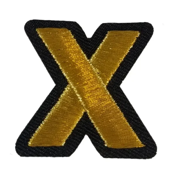 Oeteldonk embleem - Gouden letter X