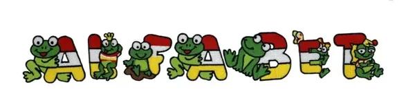 Alfabet letters kikkers