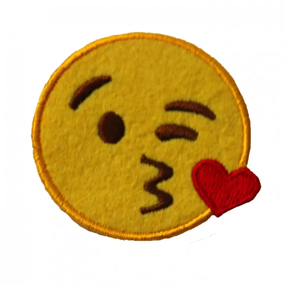 Emoji embleem - Kusje DB126