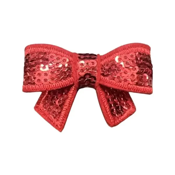 Strikje pailletten rood