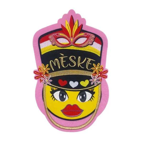 Meske Emoji Roze groot