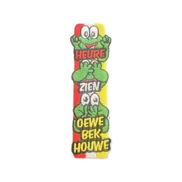 embleem oeteldonk heuren, zien, oewe bek houwe.  DB074