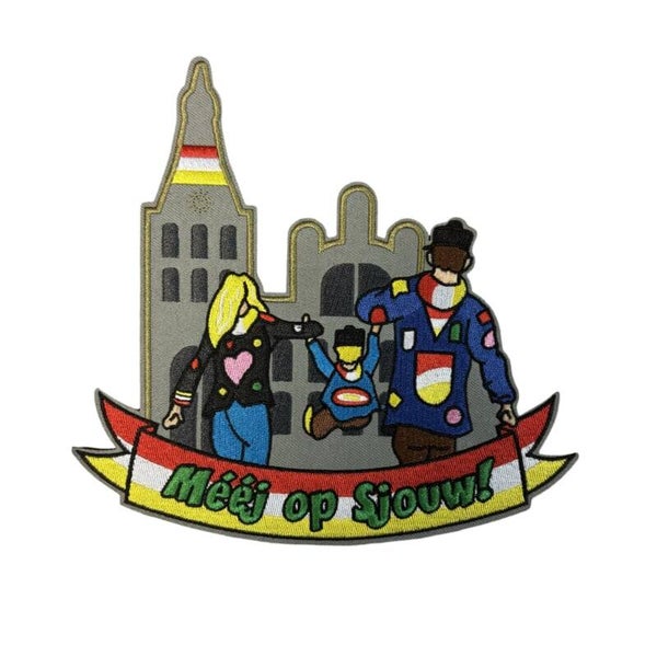 Mee op sjouw embleem Oeteldonk