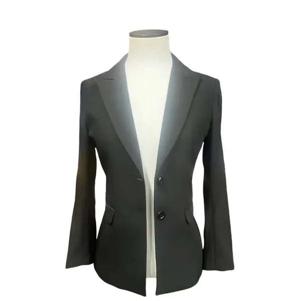 Zwart colbert meisjes maat 128 t/m 176