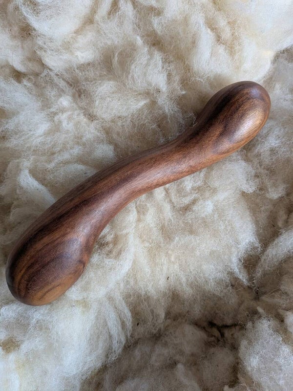 Wooden Dildo, Handcrafted, Walnut Wood