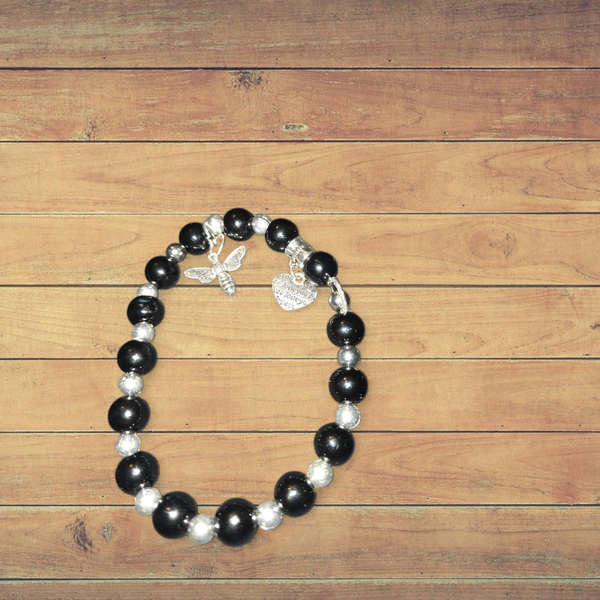 Black and Silver heart/angel