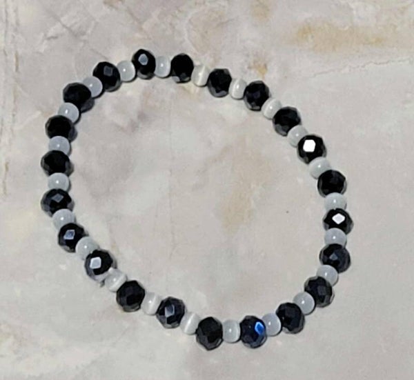 Black and white bracelet