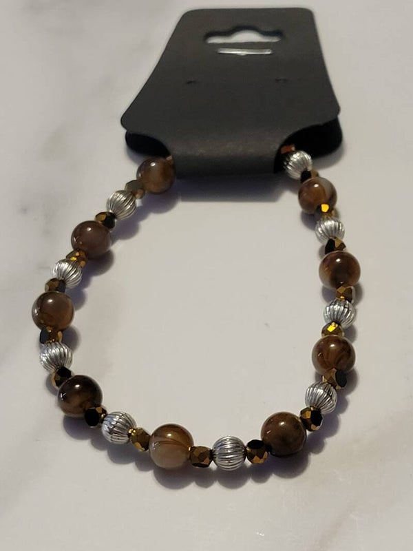 Yellow and silver bracelet