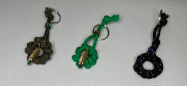 Porte clés en corde tréssée