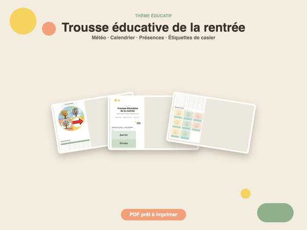 Trousse éducative de la rentrée 2026-2027