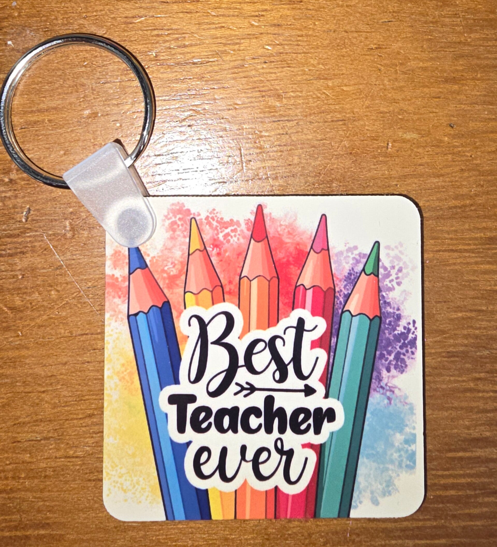 Sleutelhanger voor een lieve leerkracht