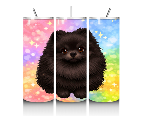 Thermosbeker zwarte pomeriaan / pomeranian