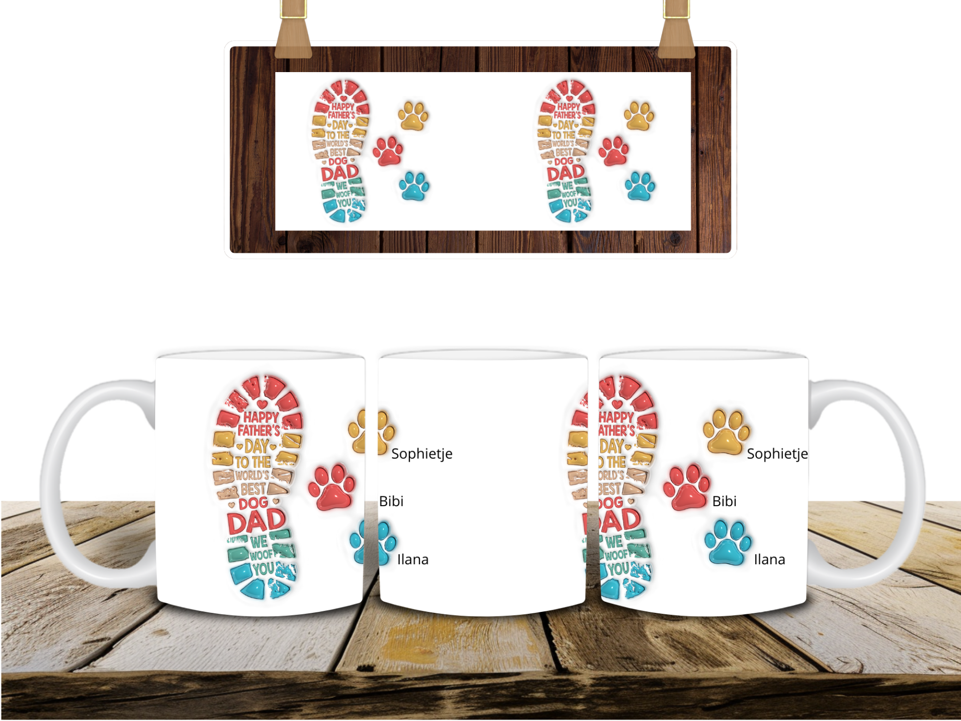 Mok voor de honden papa