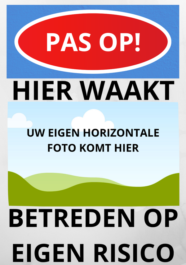 Waakbord met eigen foto