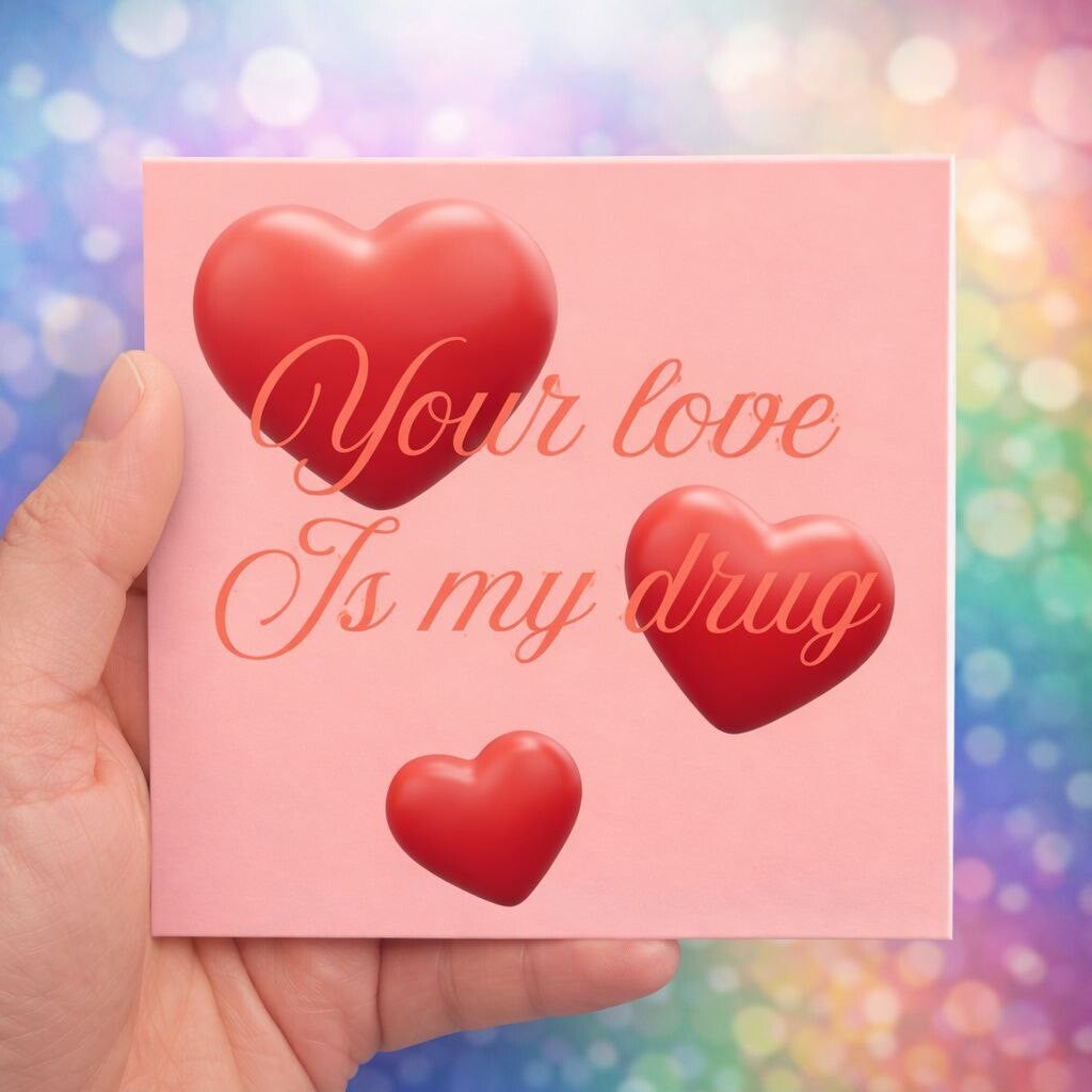 Tegeltje : your love is my drug