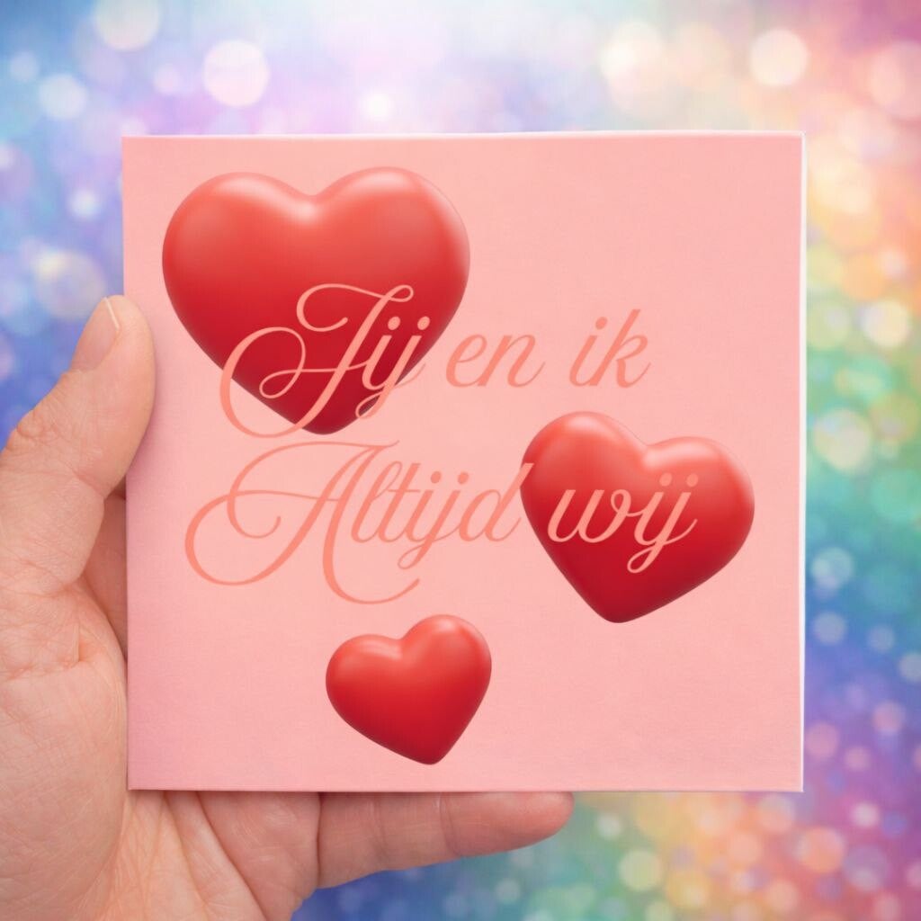 Tegeltje: jij en ik, altijd wij