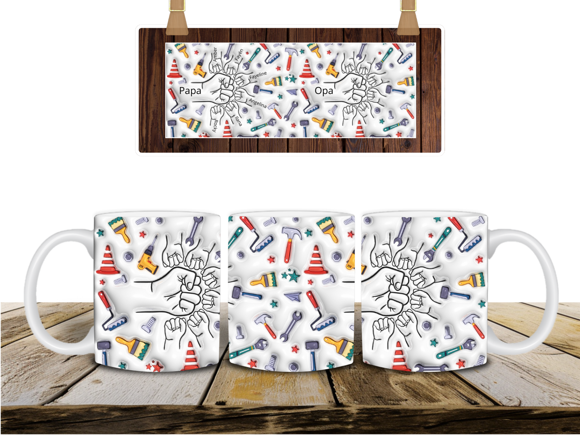 Gepersonaliseerde mok speciaal voor papa