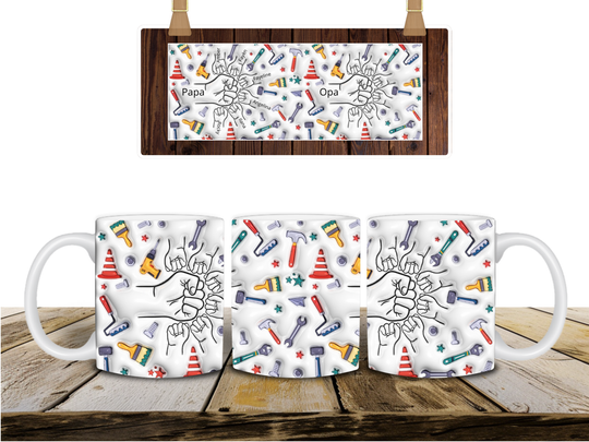 Gepersonaliseerde mok speciaal voor papa