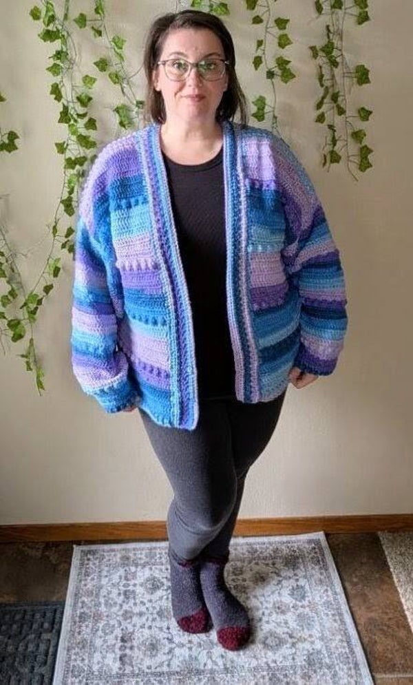 Bubble Stripe Cardigan