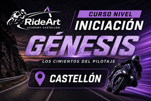🏍️ Nivel Iniciación: Génesis /  🗓️ Sábado 23 Mayo 🕒 8:00h o 15:00 📍Castellón / Plazas max. 6