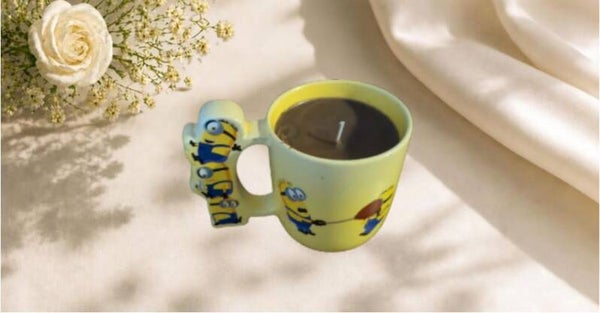 Mischief & Mocha: The Cartoon Character Coffee Mug Candle