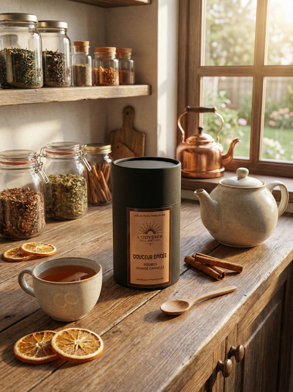 Douceur épicée - Rooibos, orange, cannelle - 100 g