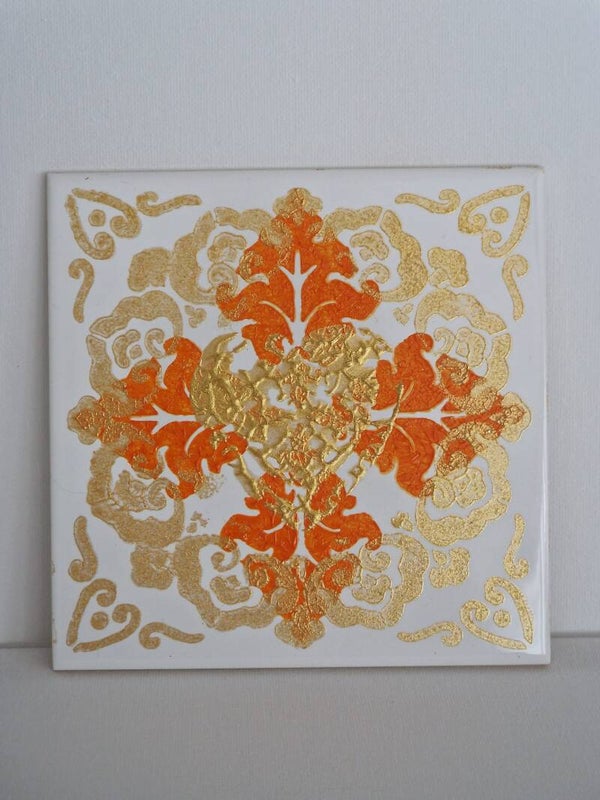 T-3 Tile orange/gold