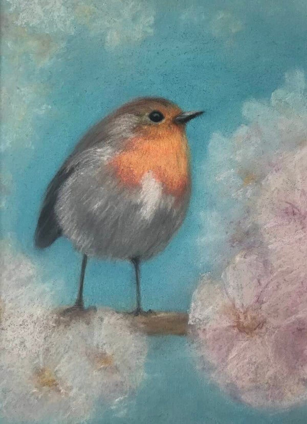 Pastel Robin Blossom