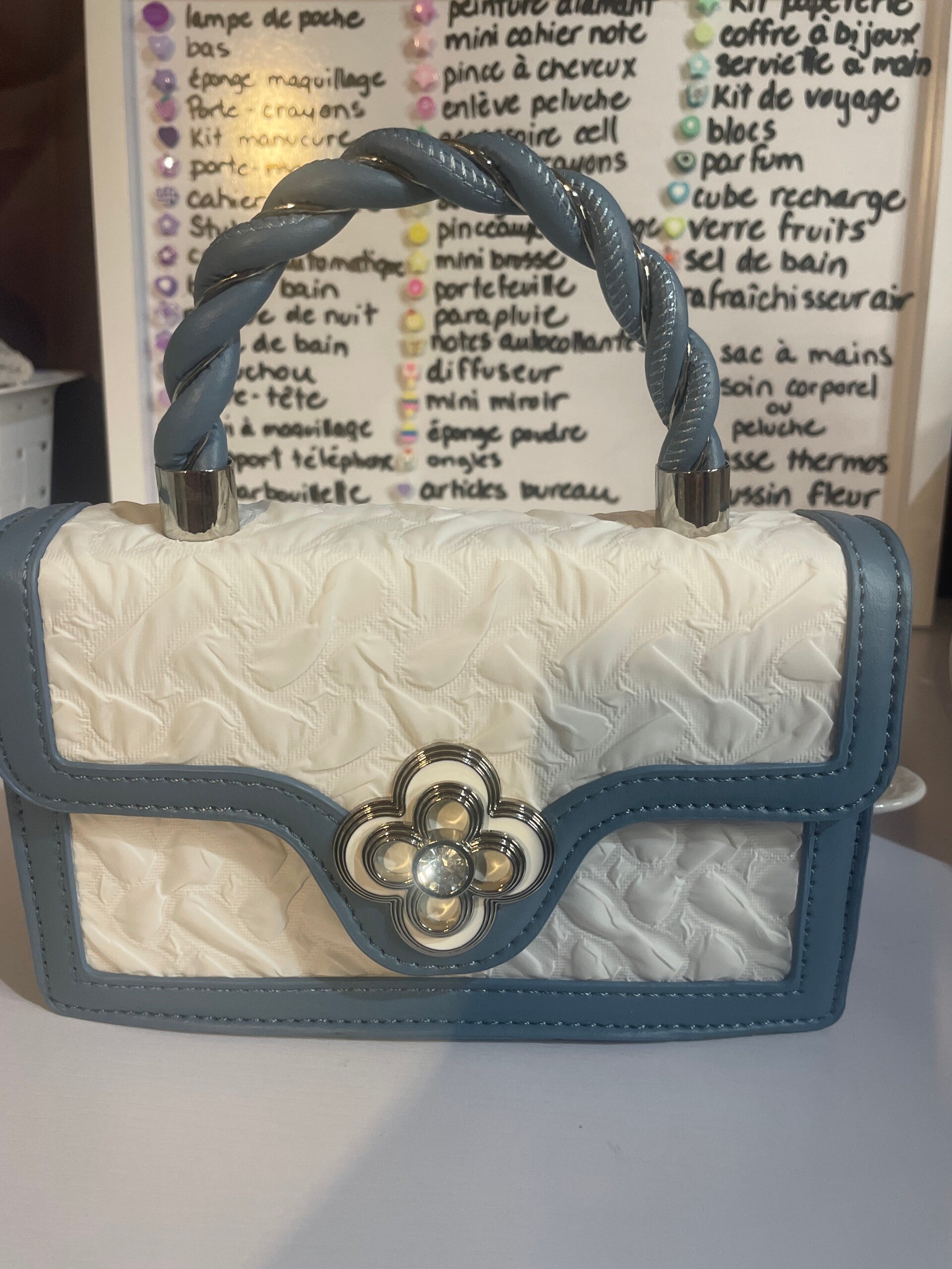 Sac à mains Blue and White