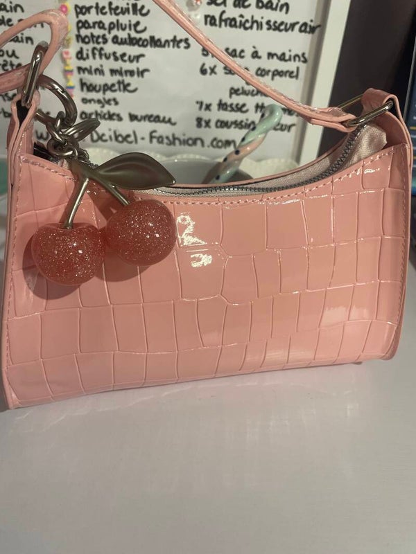 Sac à mains pink cherry