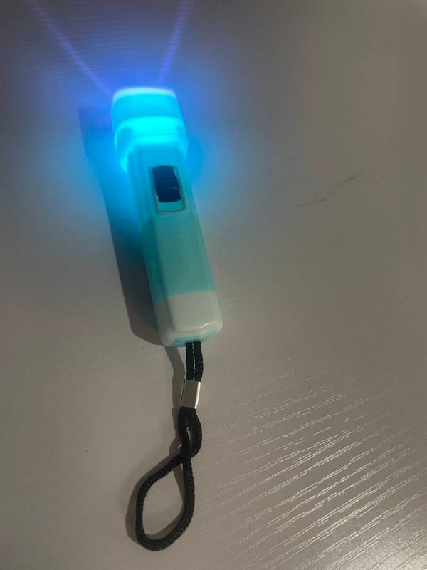 Mini lampe de poche turquoise