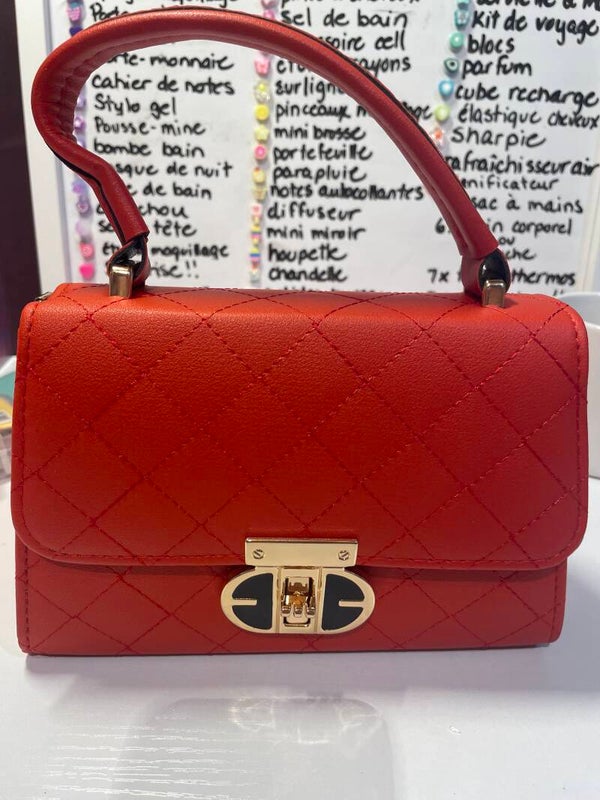 Sac à mains rouge