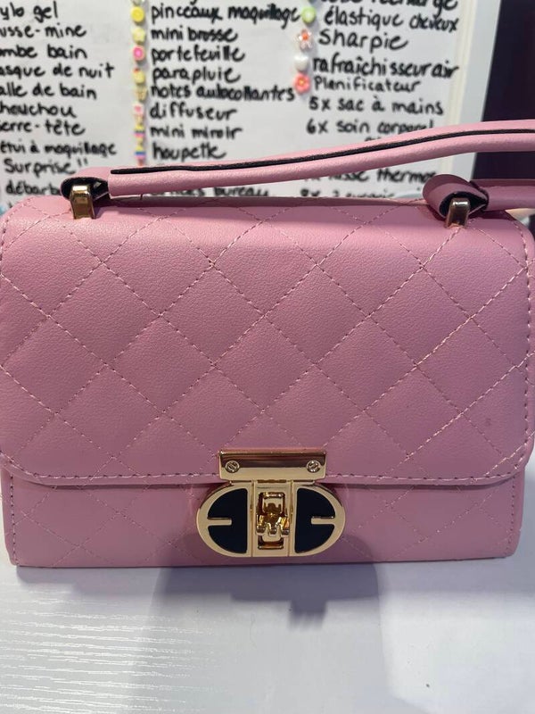 Sac à mains rose