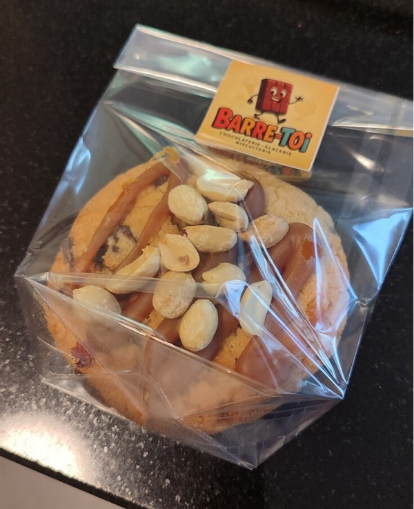 cookie cacahuètes caramel