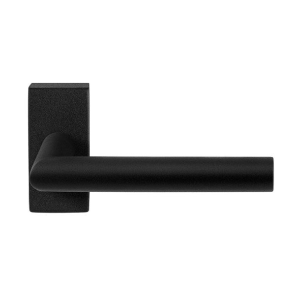 GPF - Deurkrukken L-haaks op rozet Zwart