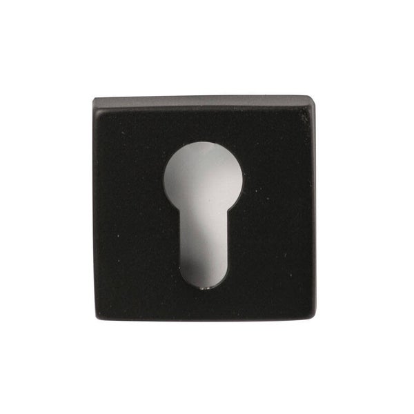 HB Cilinderrozet zwart vierkant