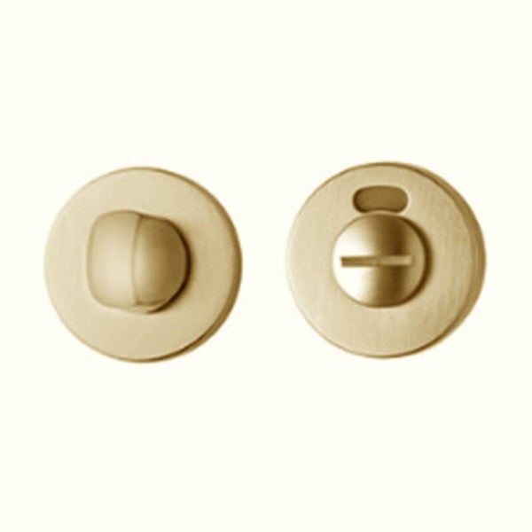 911/114RFV - Toiletsluiting rond 51x6mm Satin messing