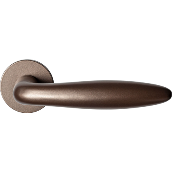 GPF - Deurkrukken Sigaar op rond rozet Bronze blend