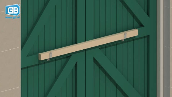 Burg - Deurbalkhaak open model verzinkt - per stuk