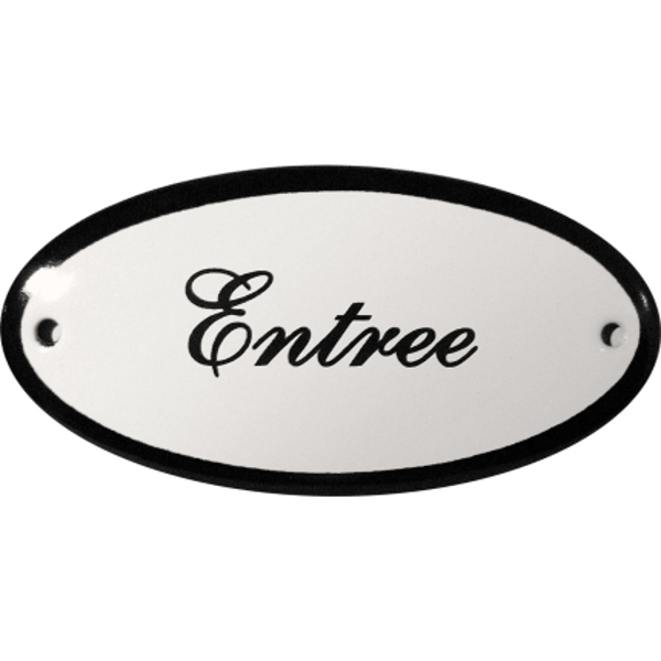 Emaigro - Emaille Deurbordje 'Entree' – 100x50 mm
