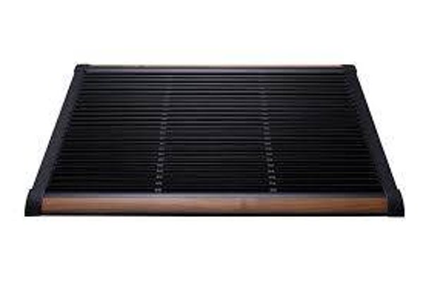 RIZZ - Outdoor deurmat - zwart/teak