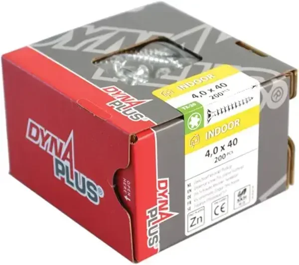 Dynaplus - Beslagschroef VZ PK Zwarte kop - 2 soorten