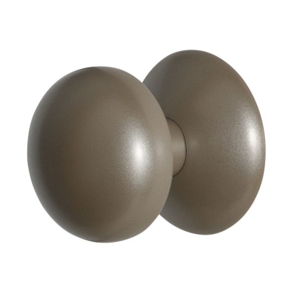 GPF - Paddenstoel voordeurknop op rozet Mocca