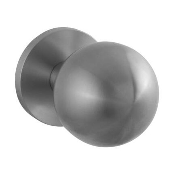 GPF - Ronde voordeurknop op rozet 70mm - RVS