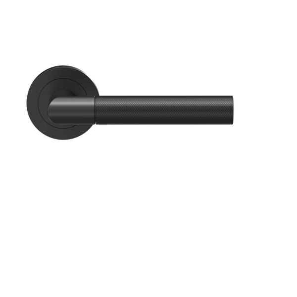 Karcher - Deurklinken Studio One Mat Zwart op rond rozet