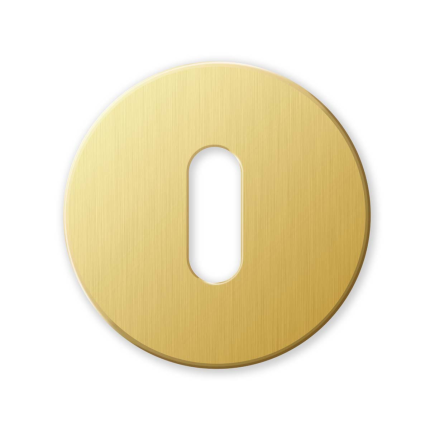 911/b - Sleutelrozet rond 51x6mm Satin Messing