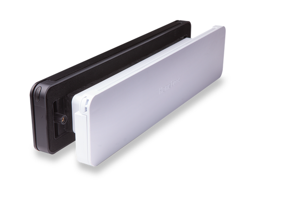 Homebox - Brievenbus zwart + tochtklep wit